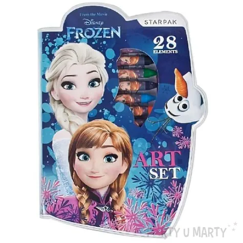 zestaw plastyczny frozen kraina lodu 28 element starpak