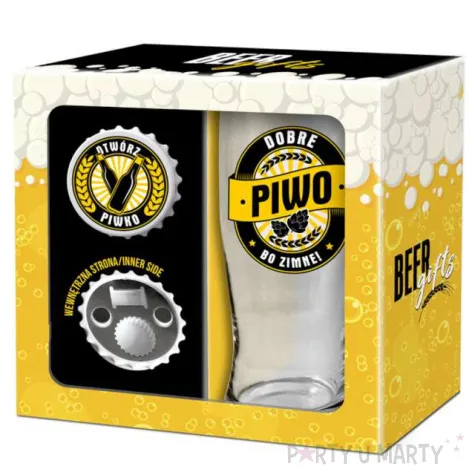 zestaw pokal otwieracz dobre piwo bgtech 500 ml