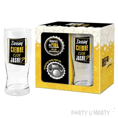 zestaw pokal otwieracz dzisiaj ciemne bgtech 500 ml