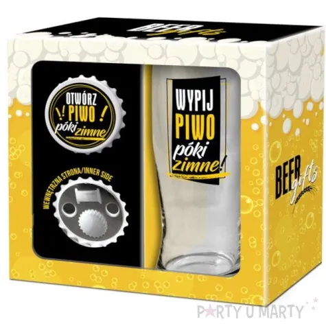 zestaw pokal otwieracz wypij piwo bgtech 500 ml