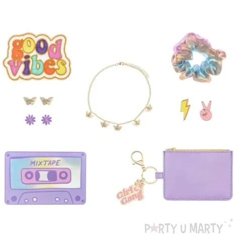 zestaw prezentowy girl gang goodie box bizuteria saszetka przypinki gumka do wlosow partdeco