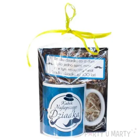 zestaw prezentowy kubek z herbata dla dziadka giftmania
