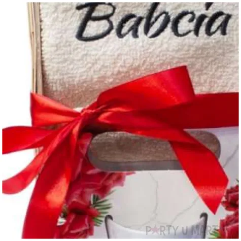 zestaw prezentowy recznik kubek dla babci giftmania