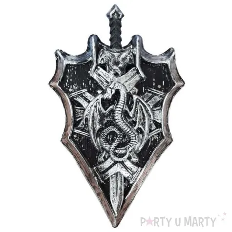 zestaw rycerz smoka tarcza i miecz funny fashion