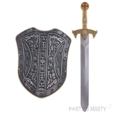 zestaw rycerz tarcza i miecz funnyfashion