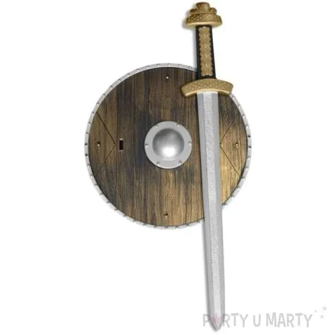 zestaw rycerz tarcza i miecz plastik smiffys