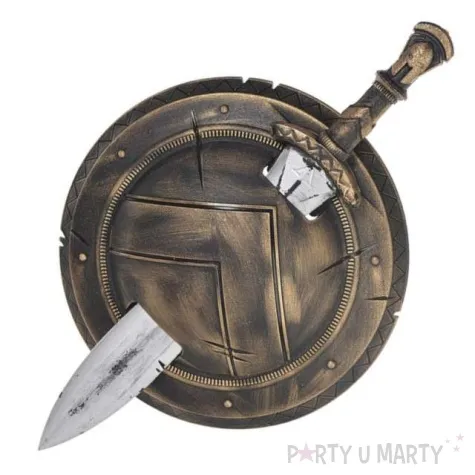 zestaw spartanski tarcza i miecz plastik amscan