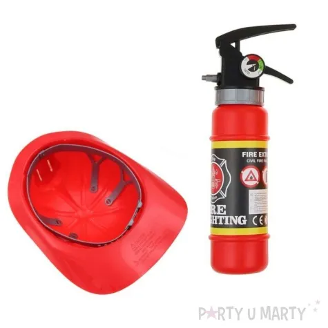 zestaw strazak kask gasnica godan 2 szt