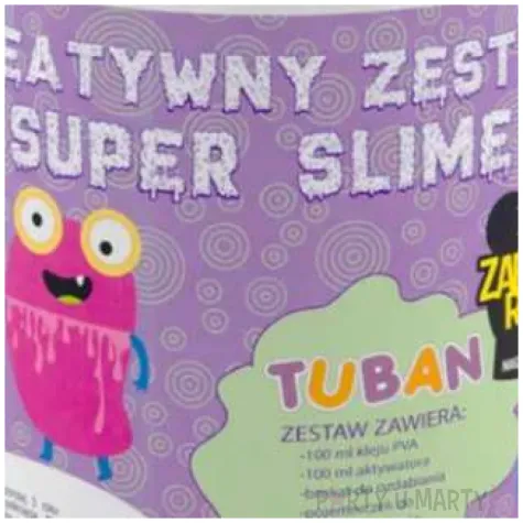 zestaw super slime brokatowy tuban 2 x 100 ml