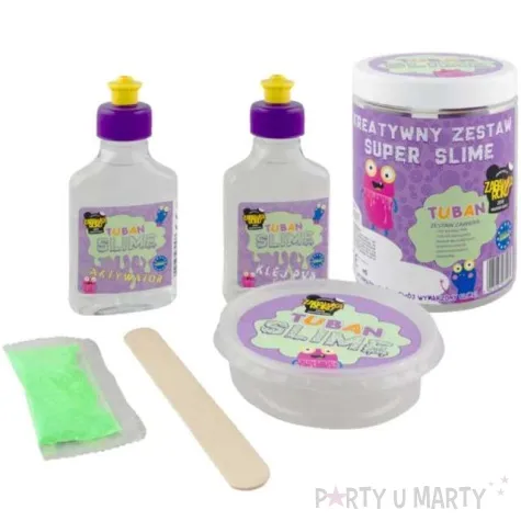 zestaw super slime brokatowy tuban 2 x 100 ml