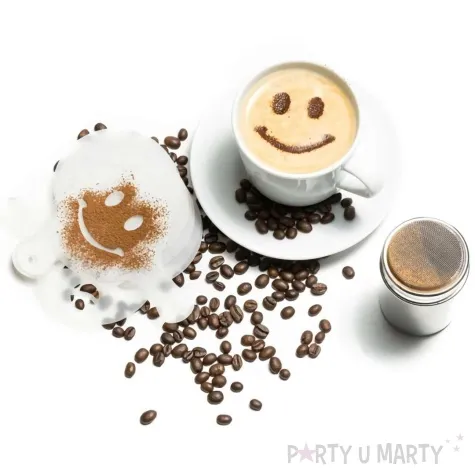 zestaw szablony do kawy z shakerem gadgetmaster 16 szt