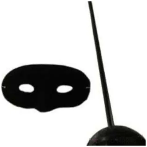 zestaw szpada zorro czarny kraszek 59 cm