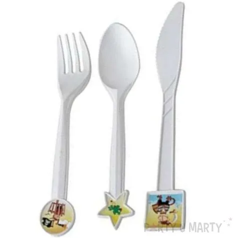 zestaw sztuccow skarb piratow biale godan 24 szt