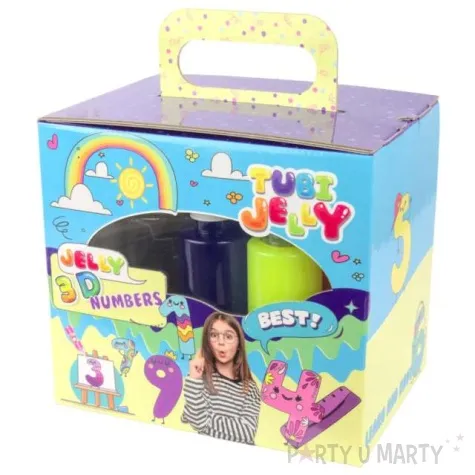 zestaw tubi jelly cyferki 6 kolorow akwarium tuban