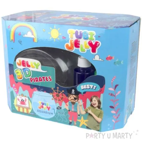 zestaw tubi jelly piraci 8 kolorow akwarium tuban