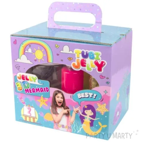 zestaw tubi jelly syrenka 6 kolorow akwarium tuban