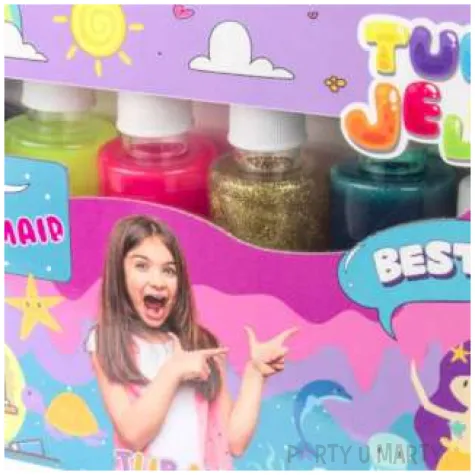 zestaw tubi jelly syrenka 6 kolorow tuban