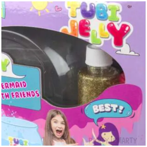 zestaw tubi jelly syrenka 8 kolorow duze akwarium tuban