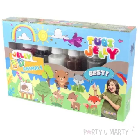 zestaw tubi jelly zwierzatka 6 kolorow tuban