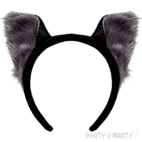 zestaw wilk opaska ogon szary kraszek