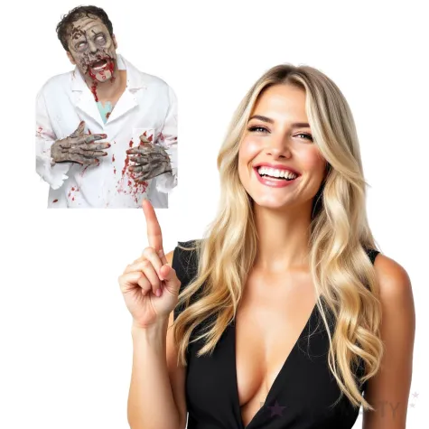 zestaw zombie maska i rekawiczki smiffys