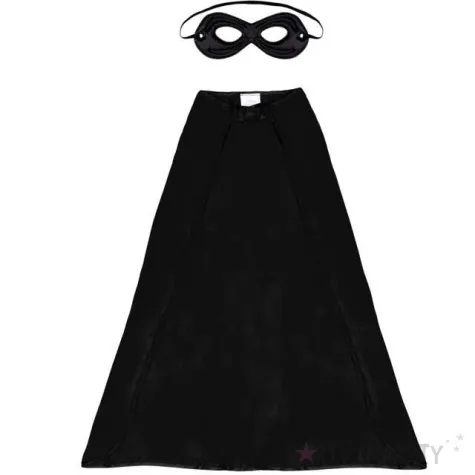 zestaw zorro superbohater w masce i pelerynie kraszek