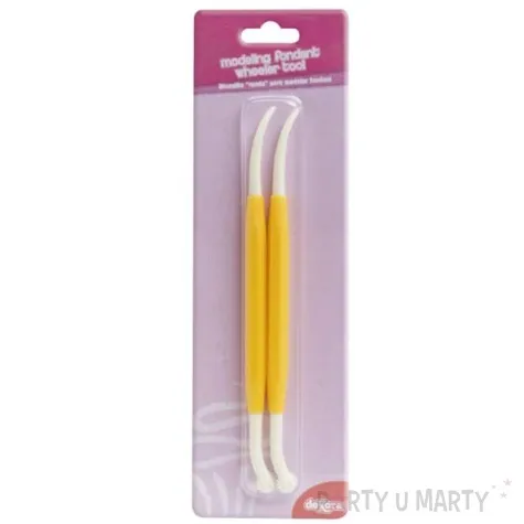 zewstaw narzedzia do dekoracji ciasta zolty dekora 2 szt