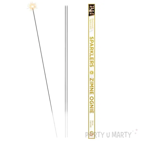 zimne ognie clasic na sylwestra wesele urodziny mini fajerwerki godan 90 cm 3 szt