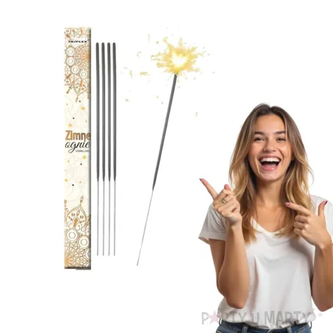 zimne ognie classic sylwester triplex 40 cm 5 szt