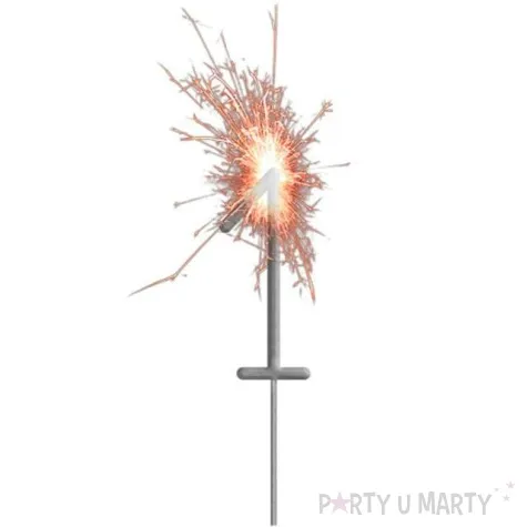 zimne ognie cyfra 1 folat 16 cm