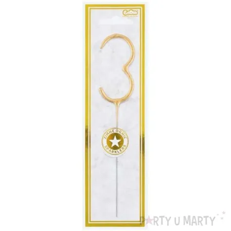 zimne ognie cyfra 3 zlota godan