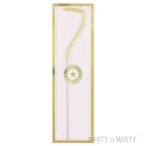 zimne ognie cyfra 7 zlota wondercandle 18 cm