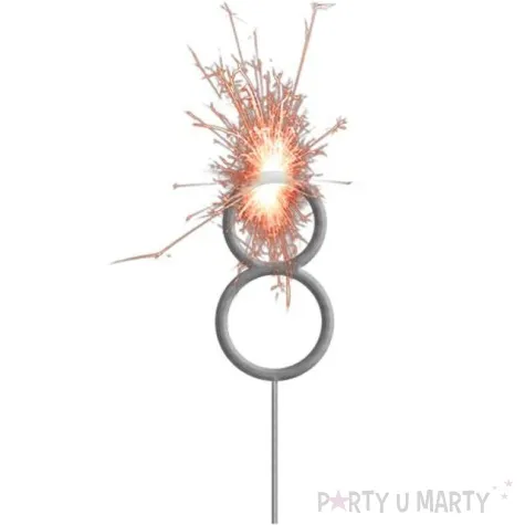 zimne ognie cyfra 8 folat 16 cm