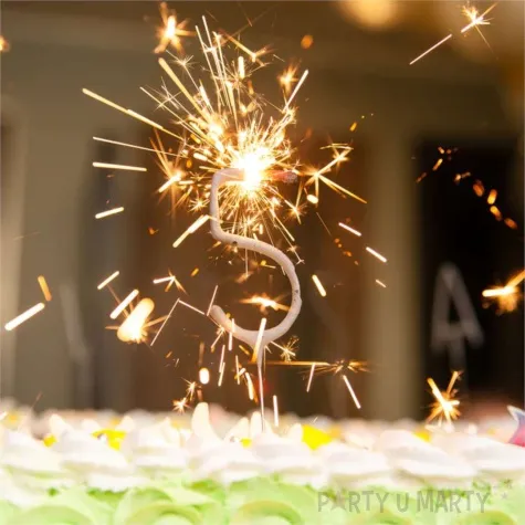 zimne ognie cyfra 8 zlota triplex 17 5 cm