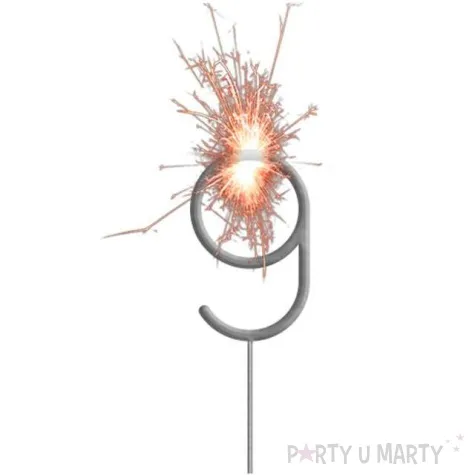 zimne ognie cyfra 9 folat 16 cm