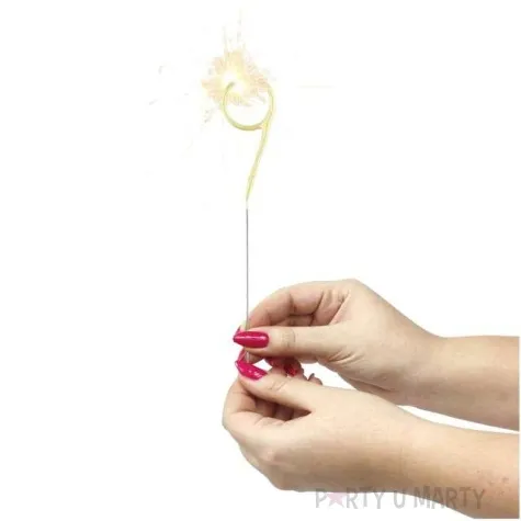 zimne ognie cyfra 9 zlota wondercandle 18 cm