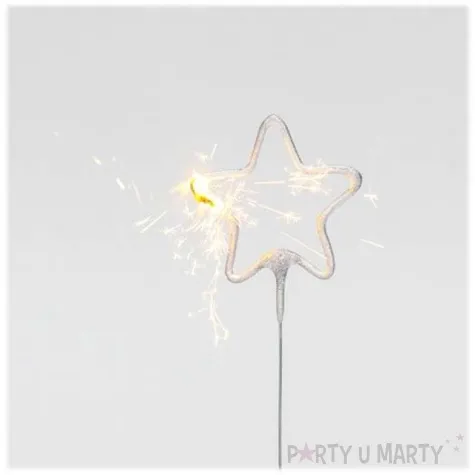 zimne ognie gwiazda srebrne 4 szt