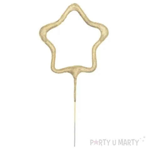 zimne ognie gwiazda zlota partypal 16 cm