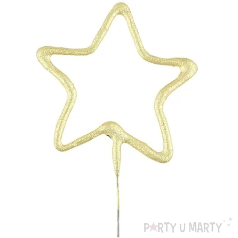 zimne ognie gwiazda zlota wondercandle 18 cm