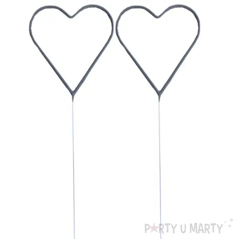 zimne ognie serca zlote triplex 40 cm 2 szt