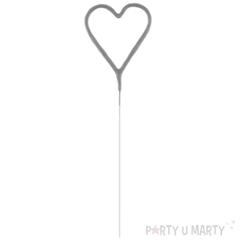 zimne ognie serce srebrne top ten 16 cm