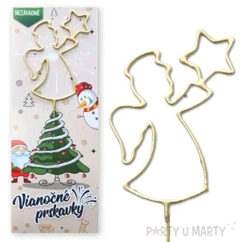 zimny ogien aniolek z gwiazdka triplex 33 cm