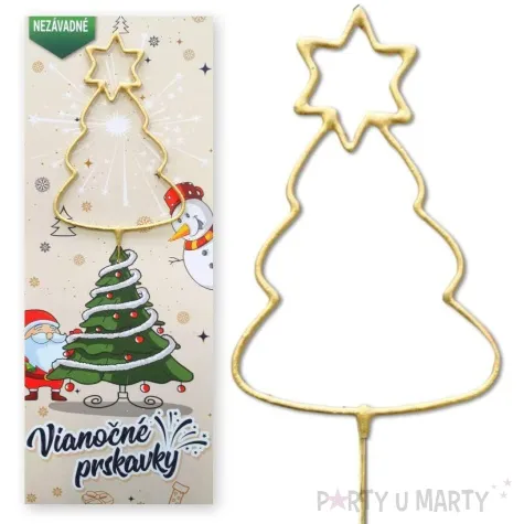 zimny ogien choinka z gwiazdka triplex 33 cm