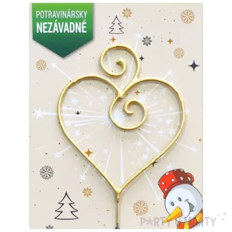 zimny ogien serce swiateczne triplex 33 cm