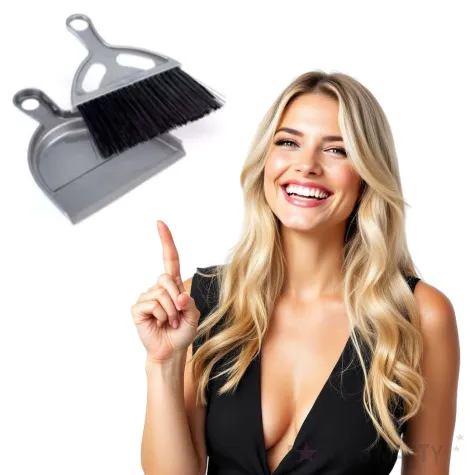 zmiotka z szufelka mini zgrany duet srebrny ravi 1 komplet