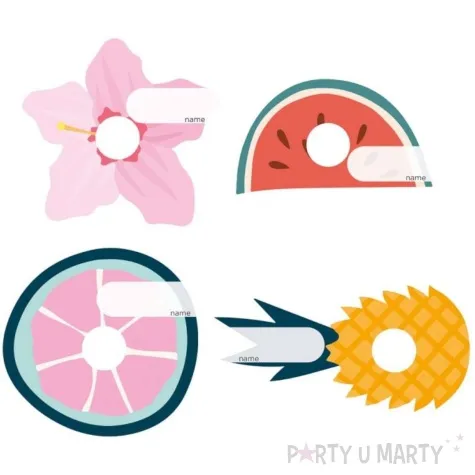 znaczniki na kieliszki summer lets party godan 6 szt