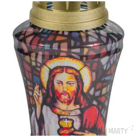 znicz lampion 3d jezus bolsius 11x18 cm