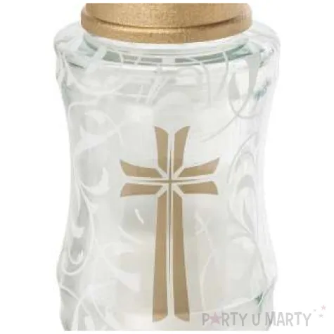 znicz lampion 4d krzyz bolsius 11x28 cm