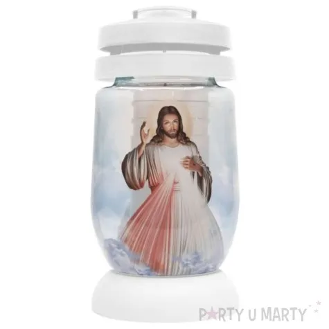 znicz lampion jezus pastel bolsius 110x235 mm