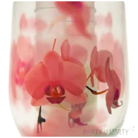 znicz lampion rozowe kwiaty bolsius 110x235 mm